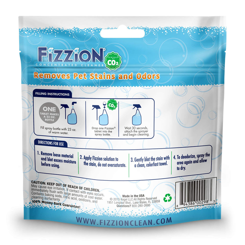 Fizzion: envase rociador de 23 oz para aplicación rápida.