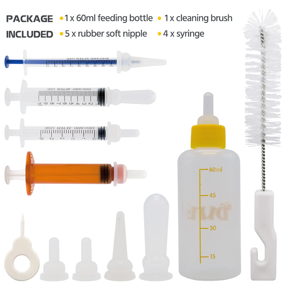 Jeringa marrón de 5ml FJNATINH, uso seguro para manejo de líquidos y medicación.