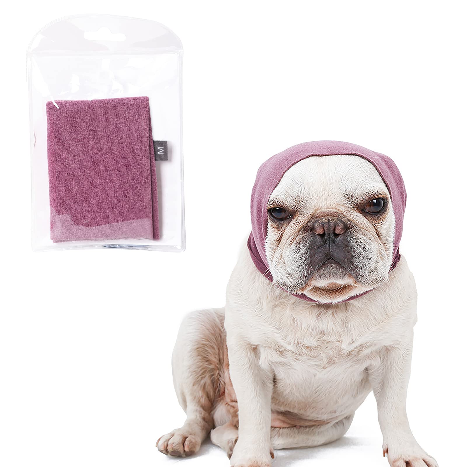 FKYzixeh capucha calma orejas para perros y gatos; reduce el estrés ante ruidos.