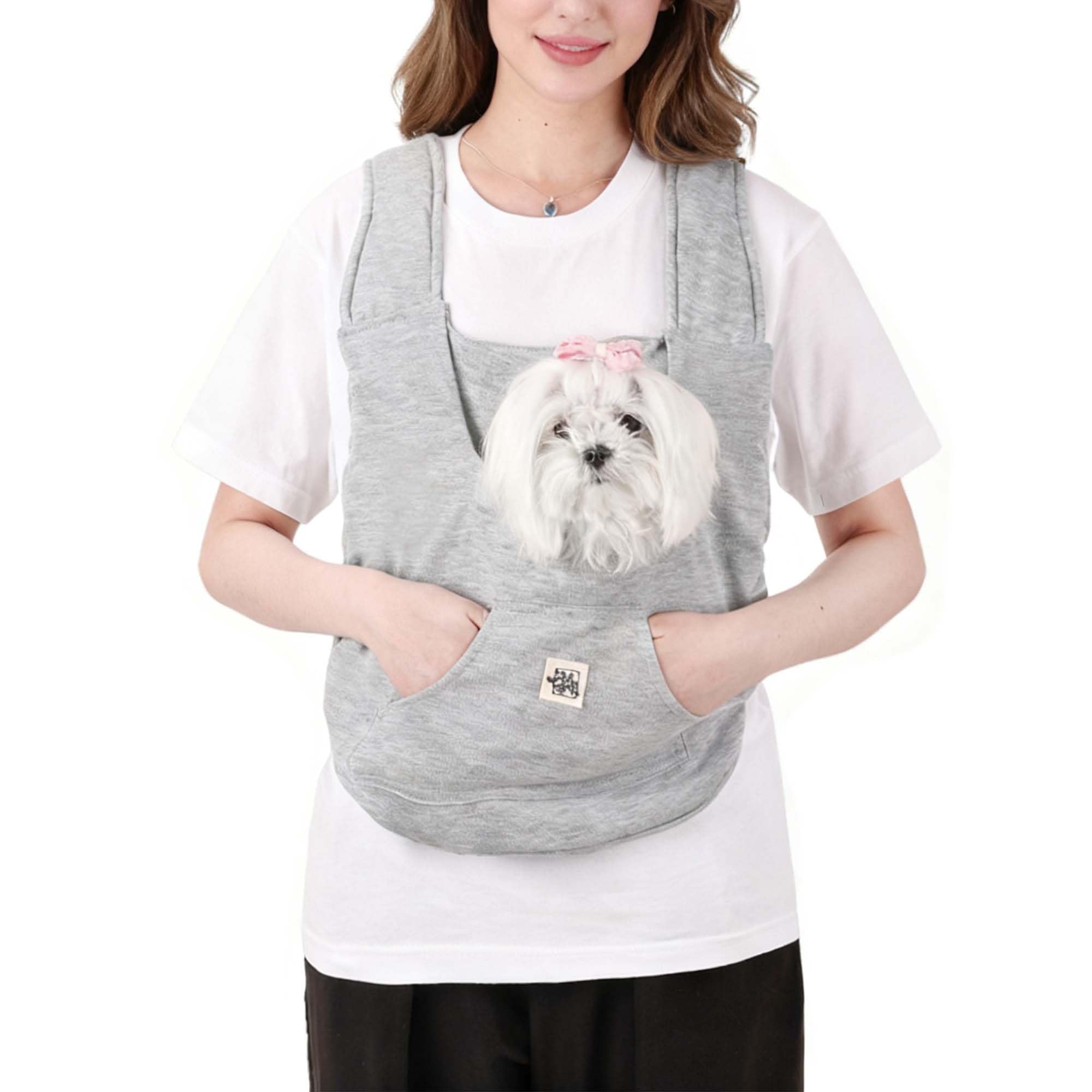 FLAdorepet porta-mascota mochila frontal para perro pequeño, cómodo y seguro.