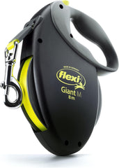 FLEXI cinta retráctil gigante para perros medianos 26 pies negro, vista general