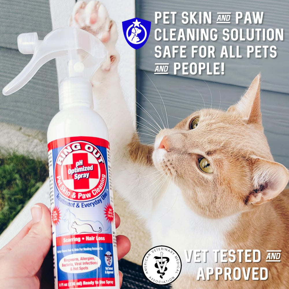 Protección de superficies con Ring Out para mascotas y entornos seguros.