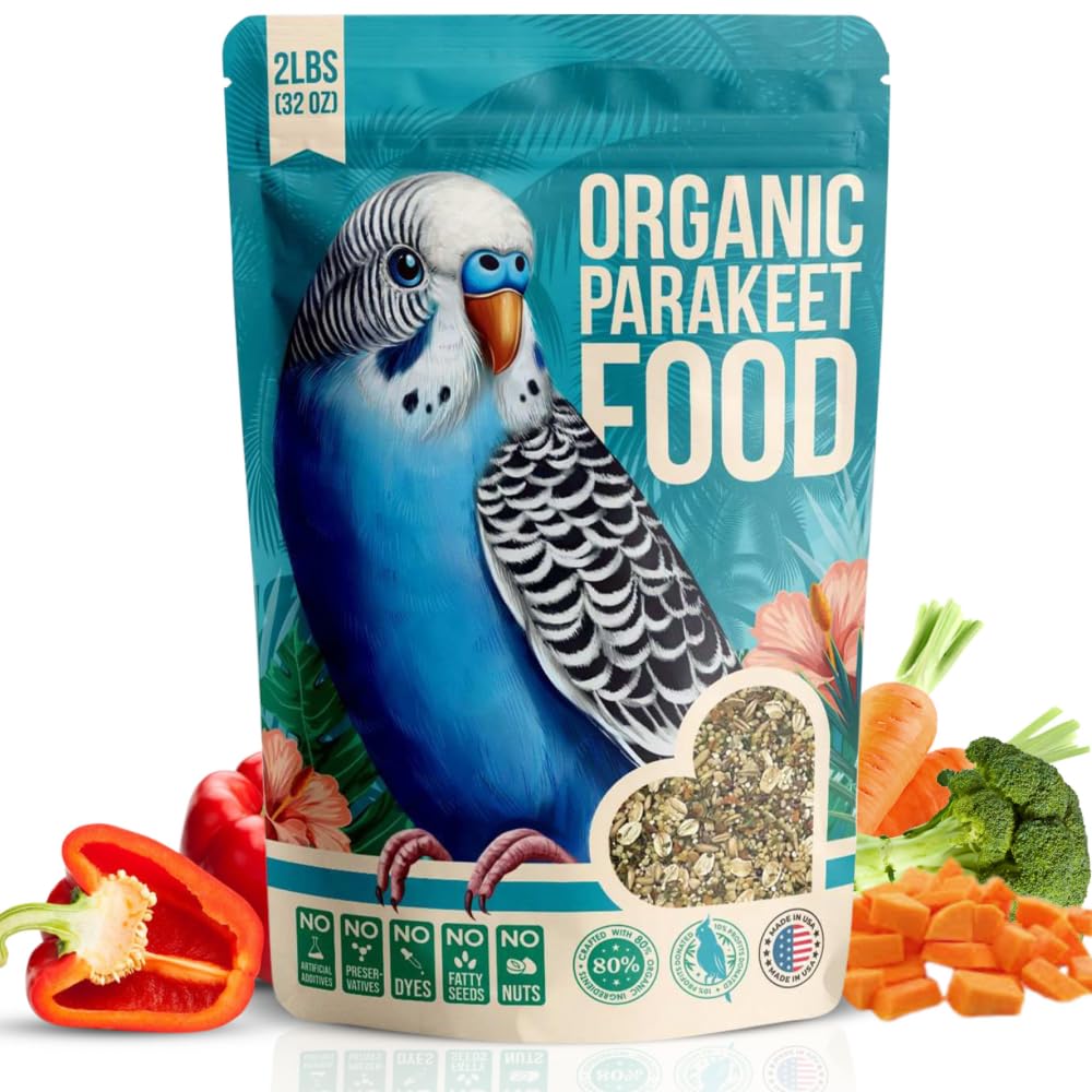 Flocksentials mezcla orgánica para pericos, semillas de alta calidad para aves saludables