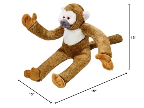 Albert, mono ardilla de peluche Fluff & Tuff, perfecto para juegos supervisados y arrastre.