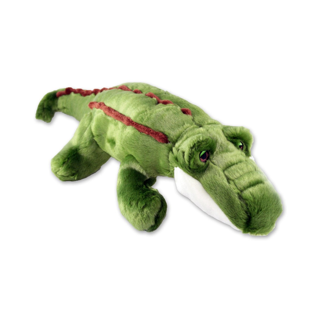 Fluff & Tuff Big Daddy Gator, juguete extragrande para juego activo y descanso ideal.