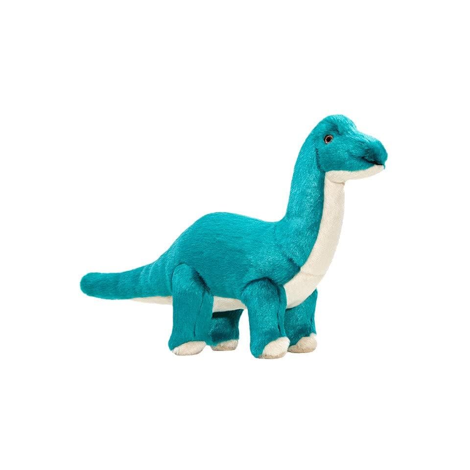 Fluff & Tuff Ross Brachiosaurus teal, perfecto para juegos de tirar y abrazos.