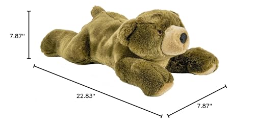 Detalle de ojos bordados de Sadie Bear para seguridad y juego duradero.
