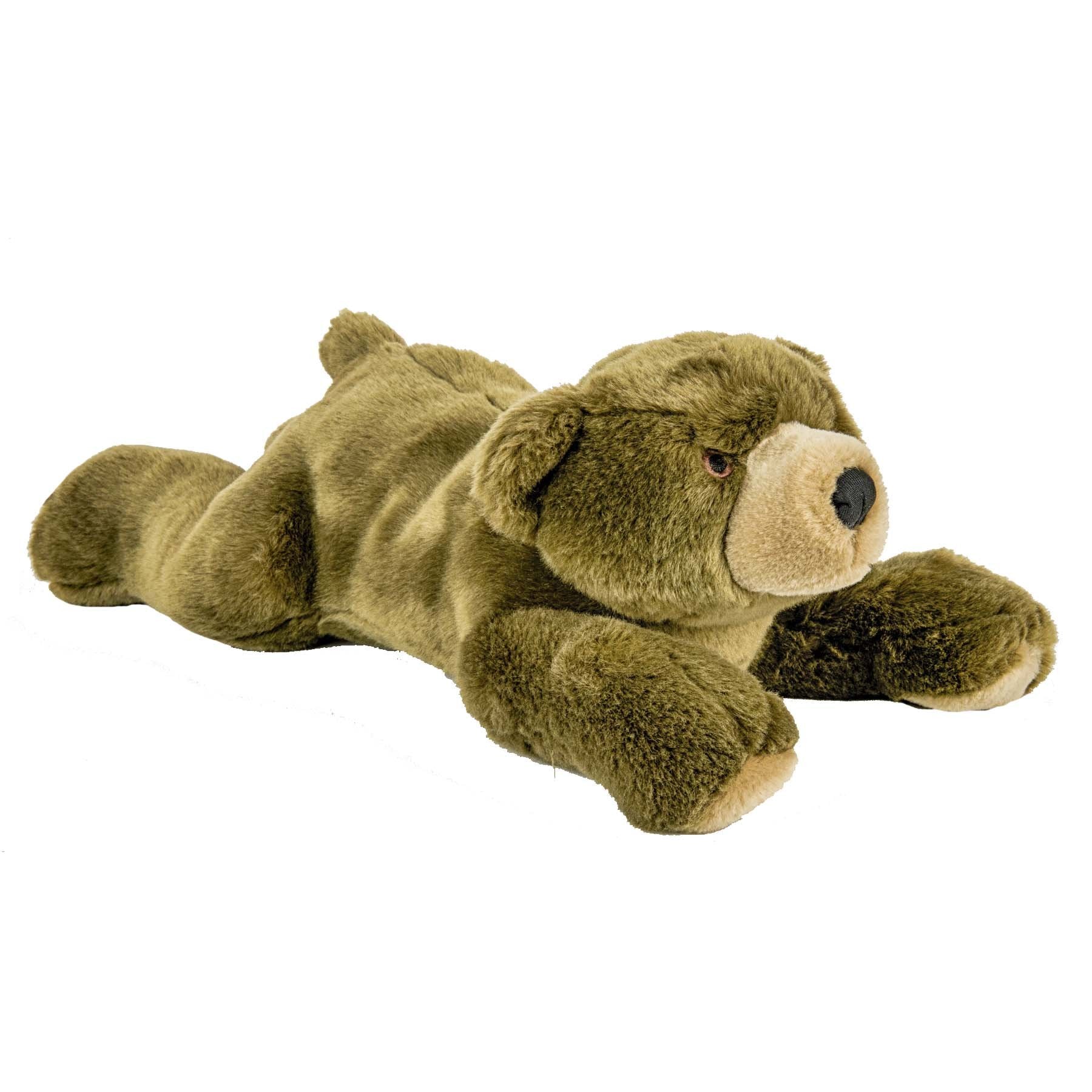 Peluche grande Fluff & Tuff Sadie Bear para perros, suave y perfecto para abrazos.