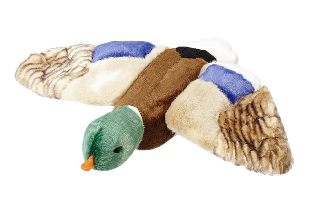 Fluff & Tuff Wally Mallard, juguete de 13 pulgadas para buscar