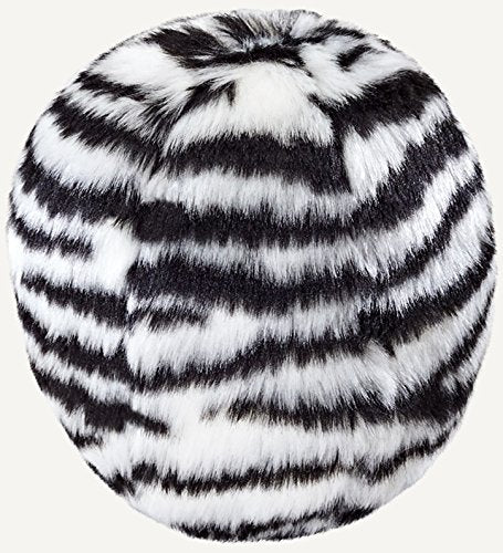Fluff & Tuff Zebra Ball, juguete peluche para perros, ideal para juego suave y estimulante