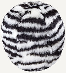 Fluff & Tuff Zebra Ball, juguete peluche para perros, ideal para juego suave y estimulante