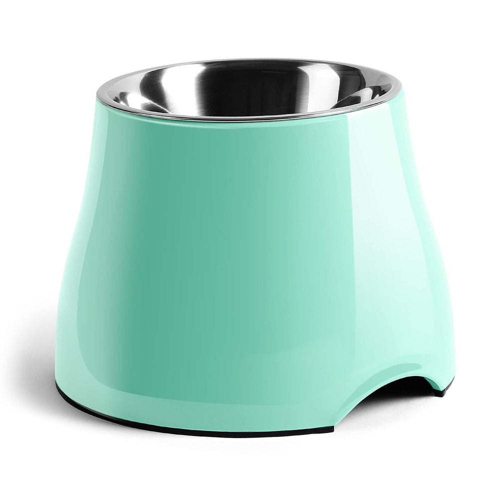 FluffyDream cuenco elevado de acero inoxidable, antideslizante para comidas sin derrames.