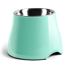 FluffyDream cuenco elevado de acero inoxidable, antideslizante para comidas sin derrames.