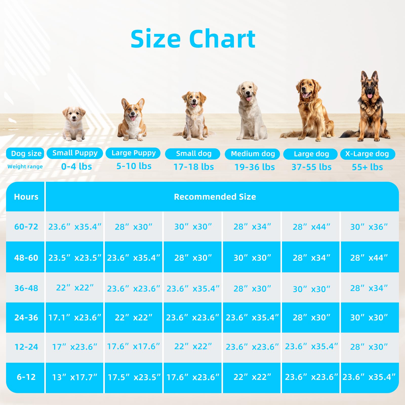 FluffyDream: tamaño 23.6 pulgadas para perros de distintos tamaños.