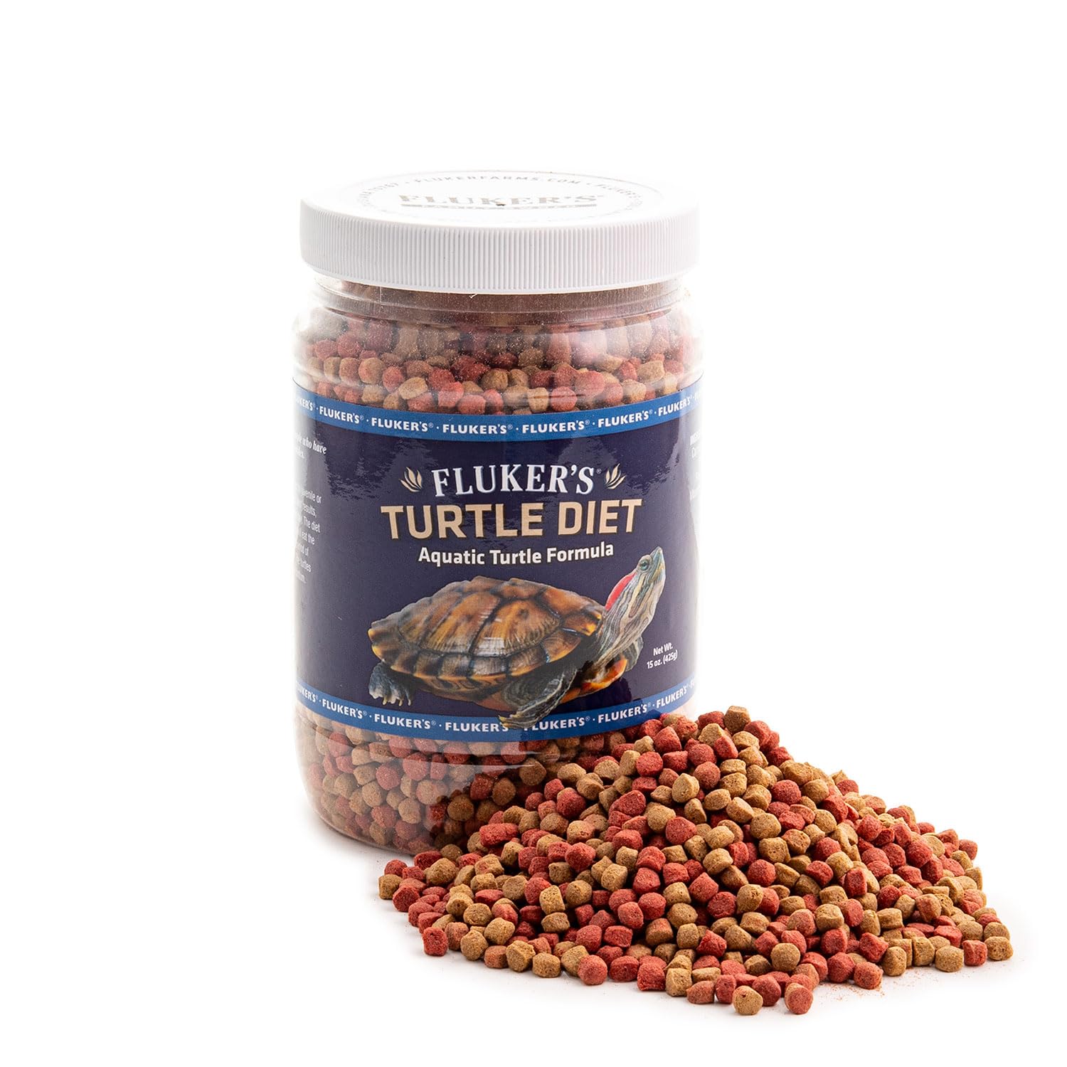 Empaque de Fluker's Alimento para Tortugas de Agua con pelletas para dieta equilibrada