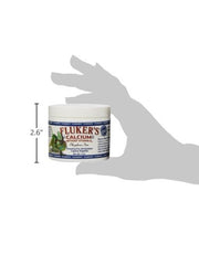 Fluker's calcio para reptiles sin D3, polvo libre de fósforo para dieta equilibrada