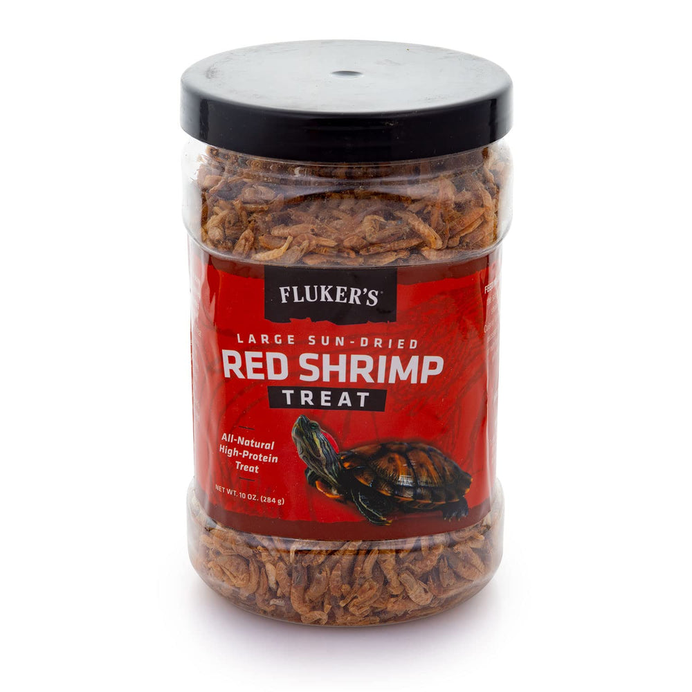 Fluker's Camarones Rojos Grandes al Sol, trocitos rojos secos, ideal para peces tropicales.