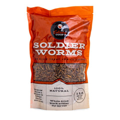Fluker's Culinary Coop: larvas mosca soldado negra secas para gallinas, ricas en proteína.
