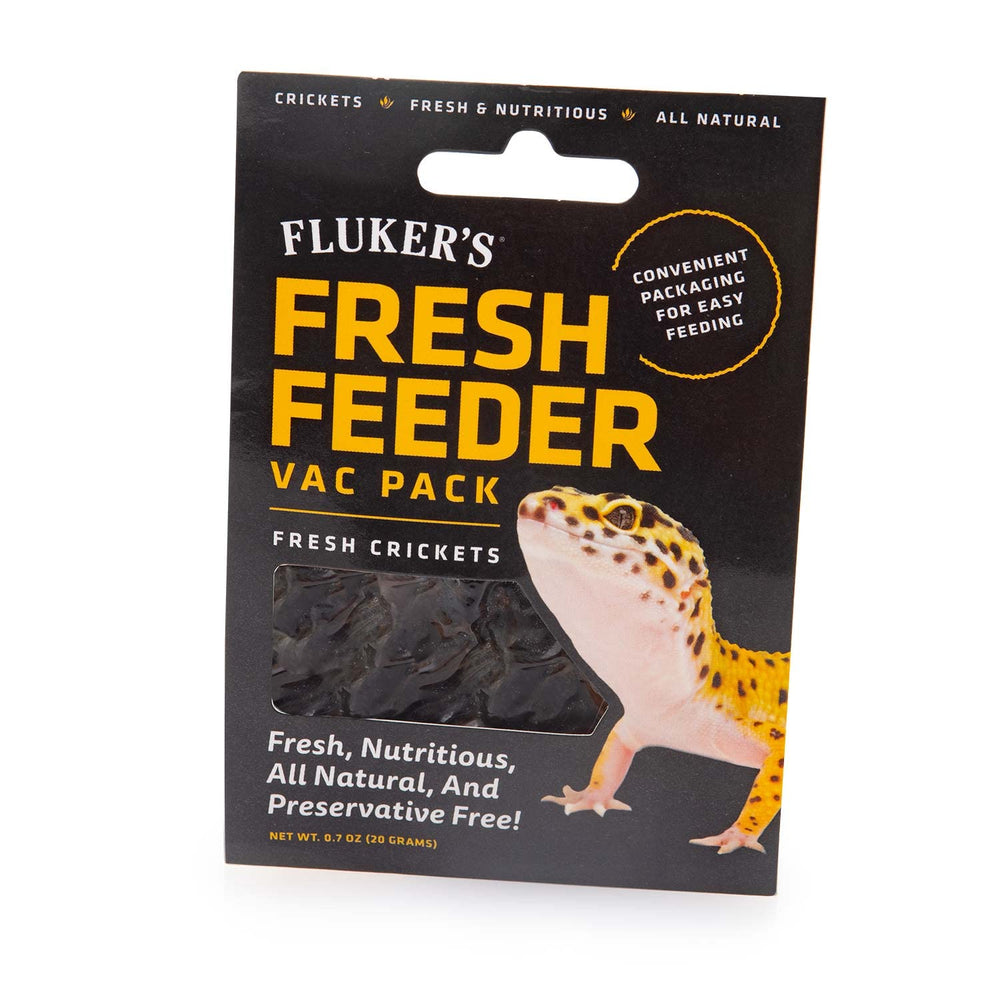 Flukers Grillos al vacío frescos para alimentación de reptiles y aves.
