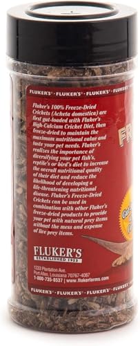 Grillos liofilizados Fluker's para aves tropicales, opción fácil y nutritiva