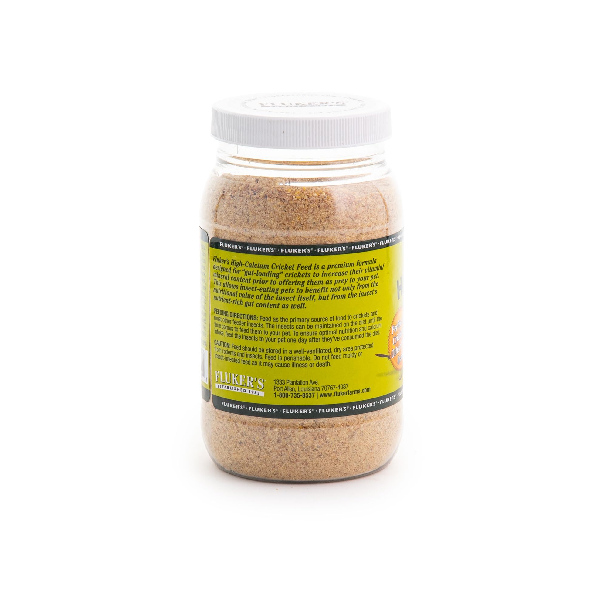 Pellets de calcio Fluker's Grillos: textura uniforme para nutrición estable.