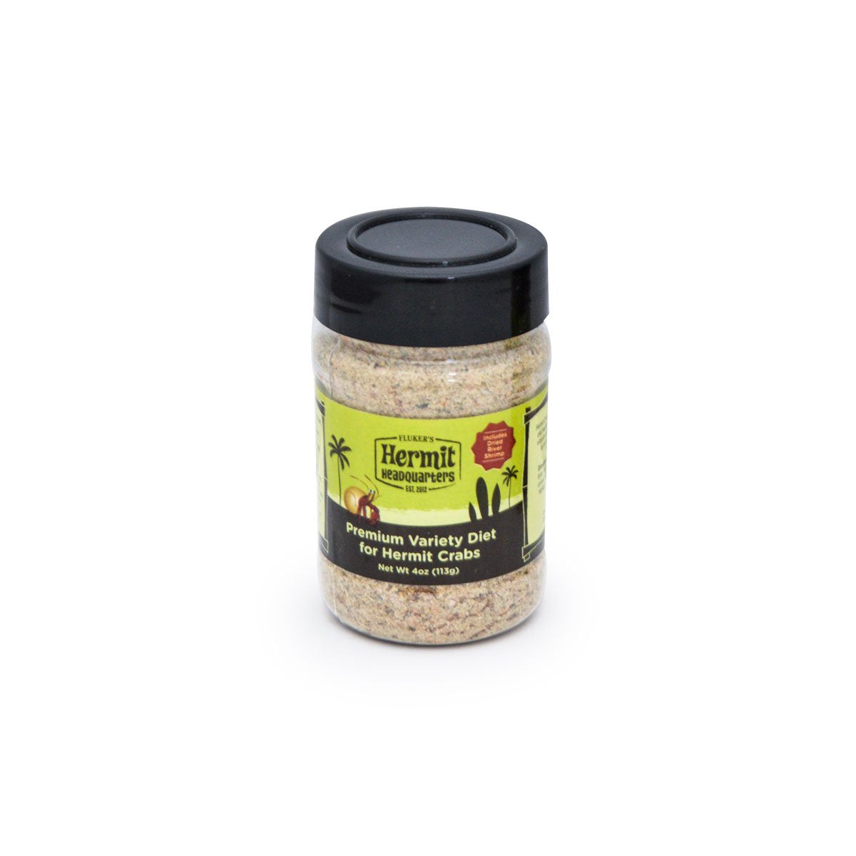 Fluker's Variedad Dieta para cangrejo ermitaño en tarro, favorece crecimiento saludable.