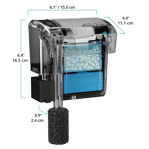 Fluval AC30 tuberías de entrada y salida para flujo estable.