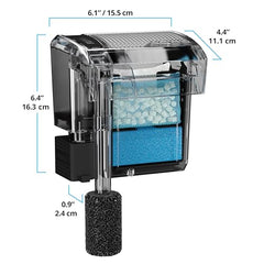 Fluval AC30 tuberías de entrada y salida para flujo estable.
