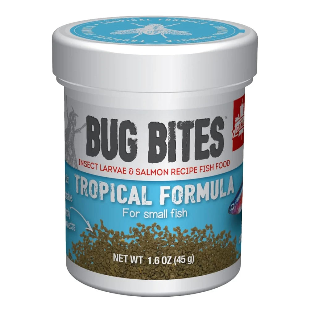 Fluval Bug Bites: granulado pequeño para peces tropicales, palatabilidad alta