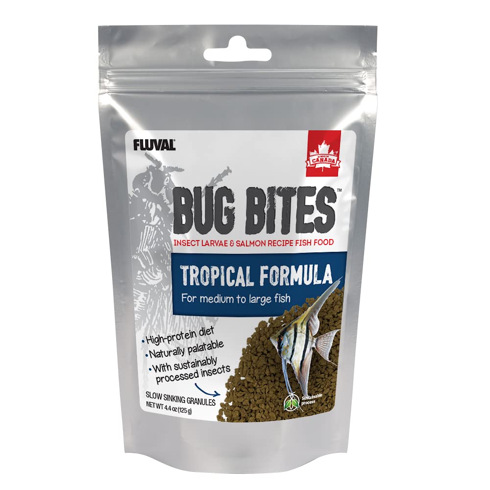 Fluval Bug Bites granulos tropicales de 1.4-2 mm para alimentación diaria