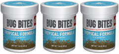 Fluval Bug Bites Tropical tres botes, apoyo a una dieta equilibrada para peces tropicales