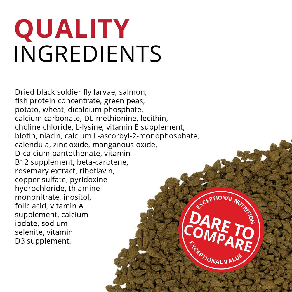 Vitaminas y minerales en Fluval Bug Bites para una dieta diaria equilibrada.