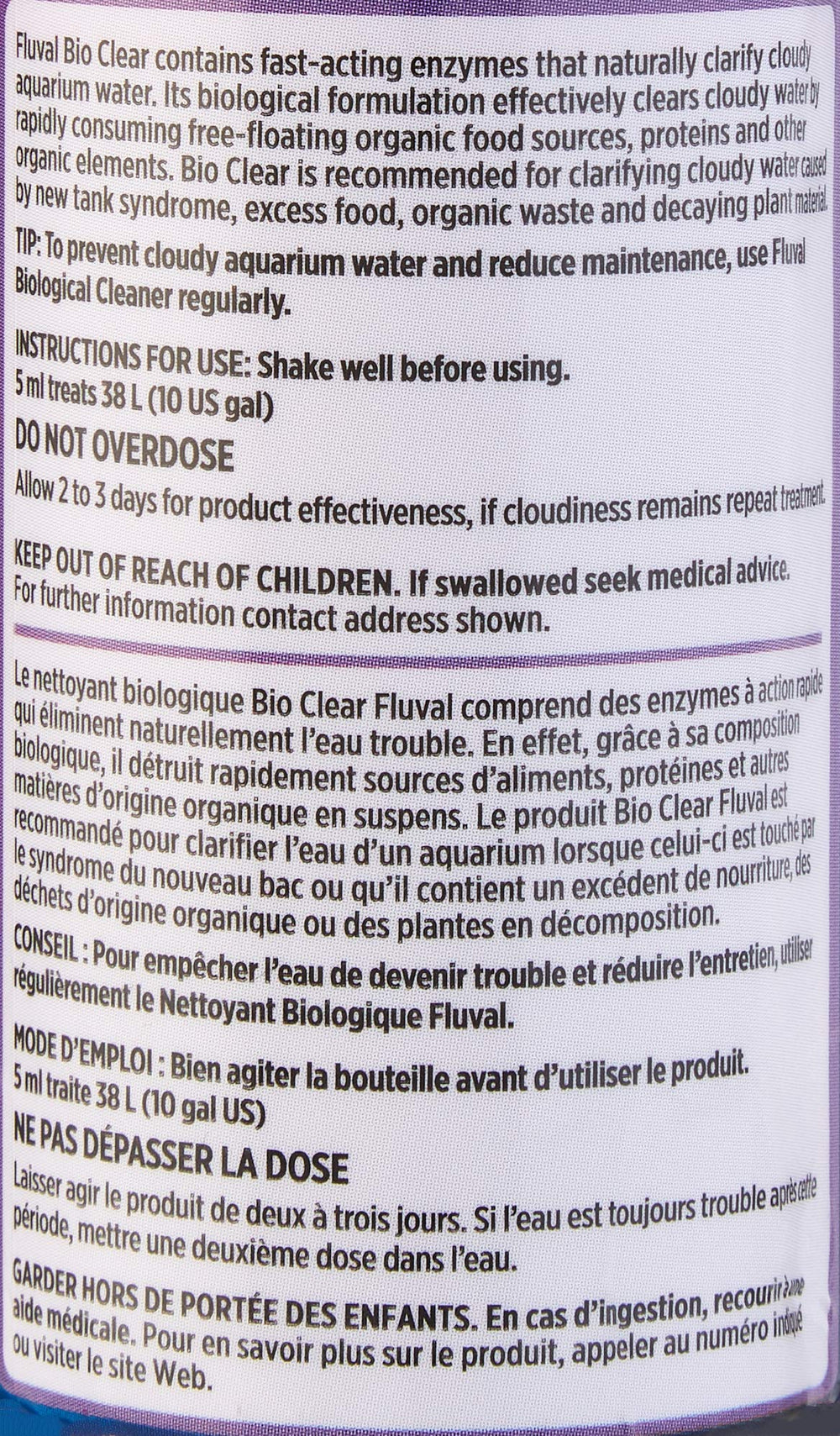 Fluval Clarify Bio facilita el manejo de un tanque nuevo sin estrés.