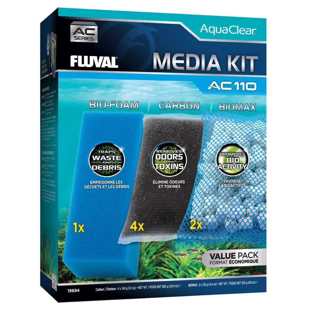Fluval Bio-Foam, filtración mecánica para acuarios, captura partículas para agua clara.