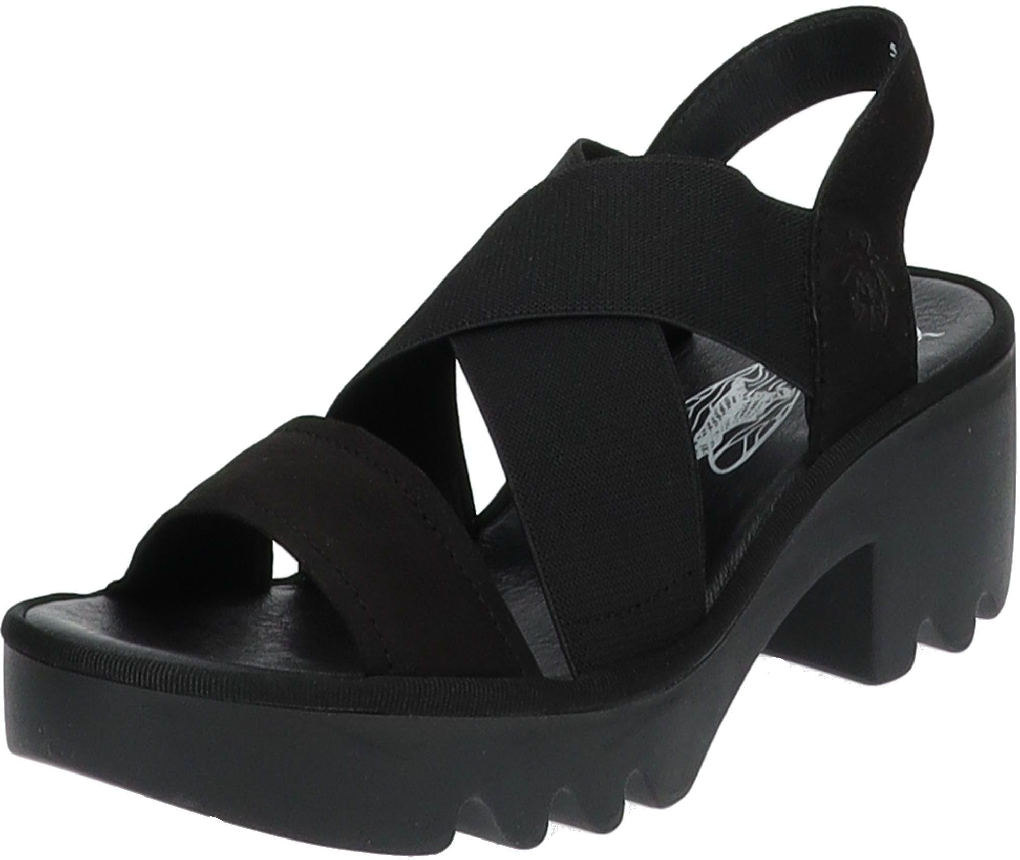 Fly London Taji502fly sandalia negra, ideal para uso diario y comodidad duradera.
