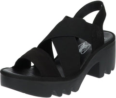 Fly London Taji502fly sandalia negra, ideal para uso diario y comodidad duradera.