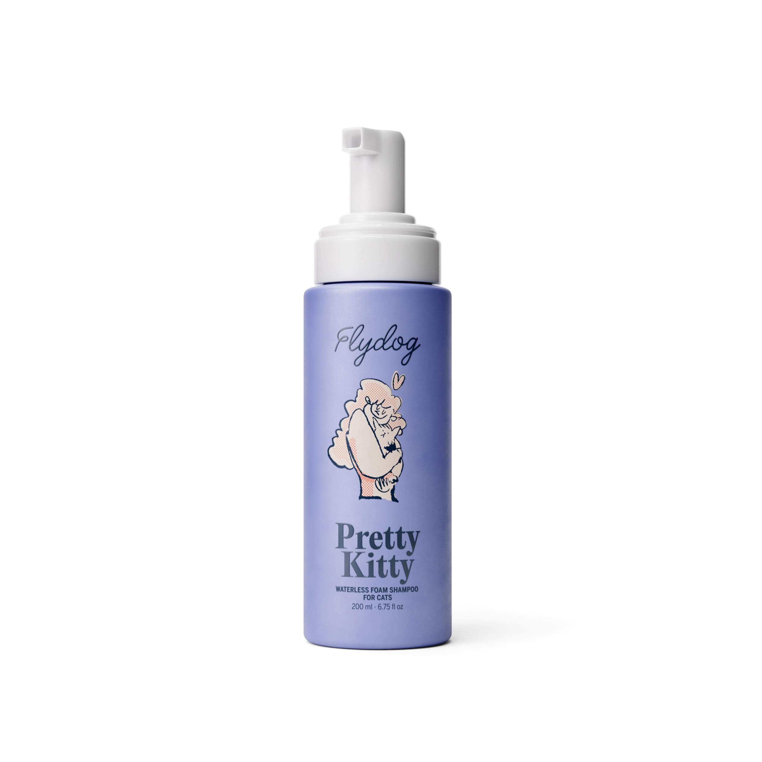 Flydog Pretty Kitty Champú Seco para Gatos, limpieza sin agua para pelaje suave.