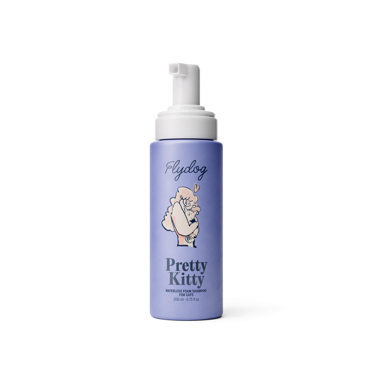 Flydog Pretty Kitty Champú Seco para Gatos, limpieza sin agua para pelaje suave.