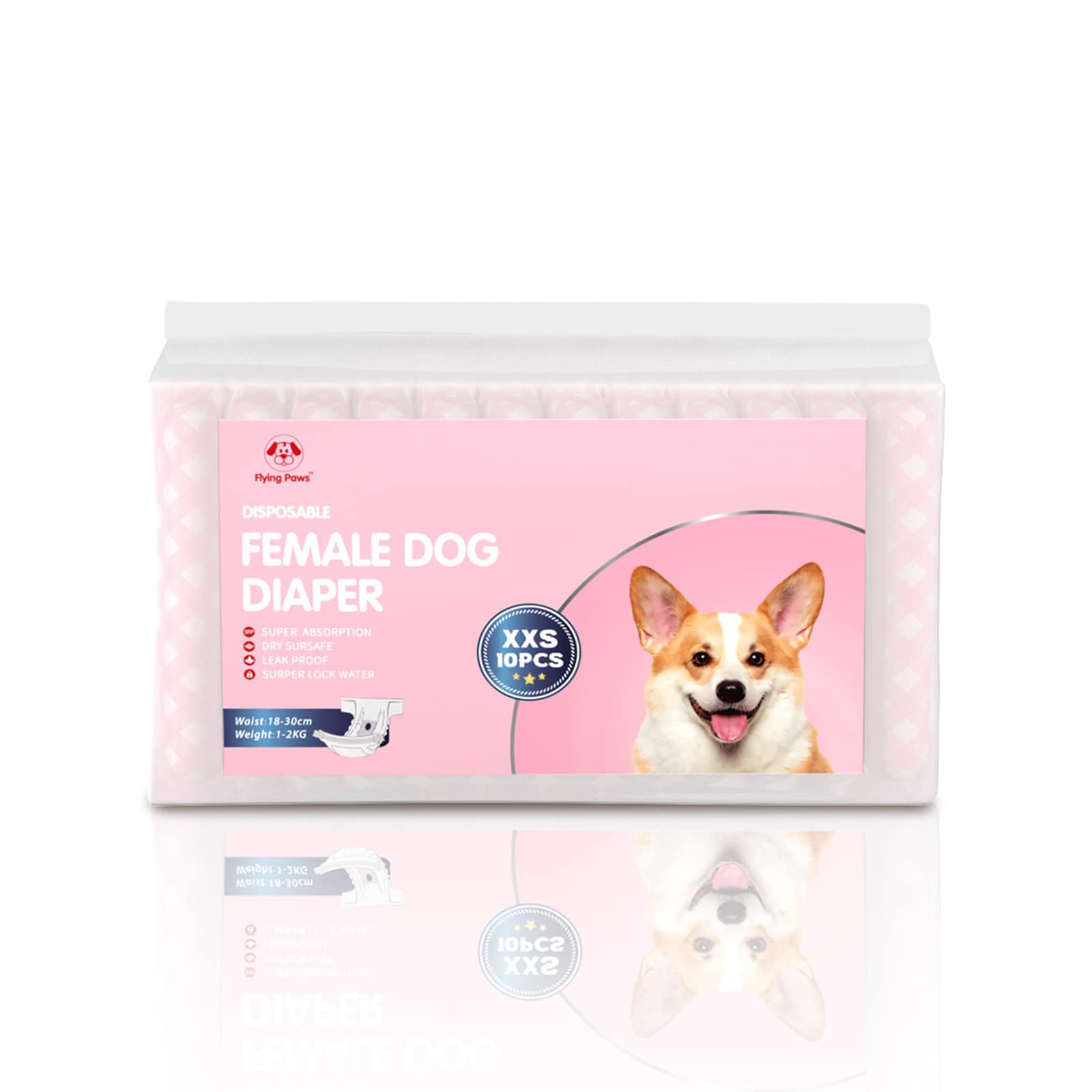 Flying Paws núcleo absorbente mantiene la orina contenida