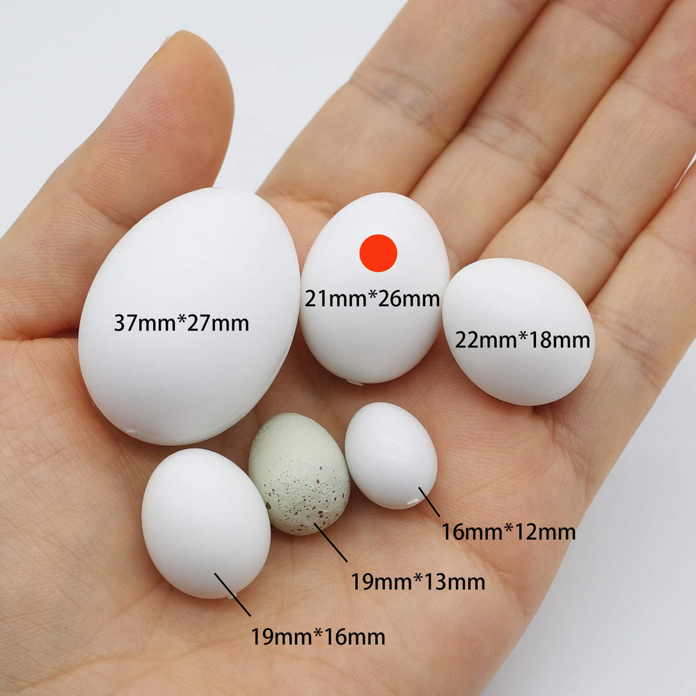 FOIBURELY conjunto de 8 huevos plásticos, tamaño cercano a real y fácil de usar