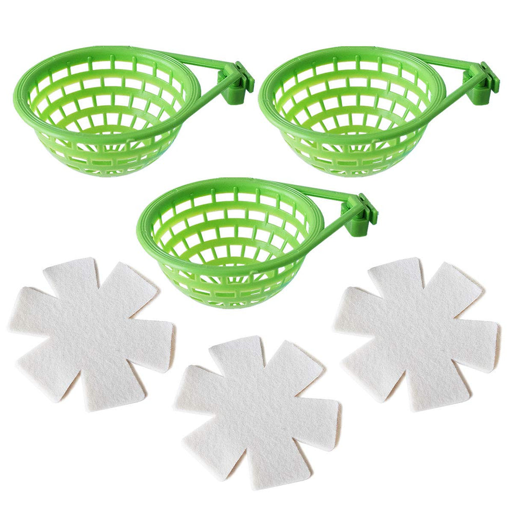 FOIBURELY: conjunto de nidos plásticos para canarios, fácil de usar y limpiar.