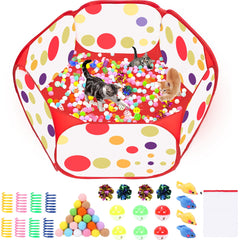 Fooind Gato Pit bolas interactivas para juego interior y estimulación