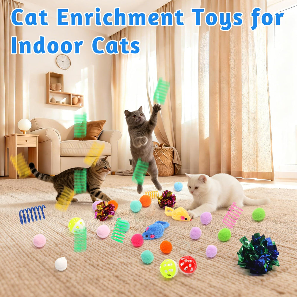 Fooind raton-juguete para gatos, ideal para persecución y juego interactivo.