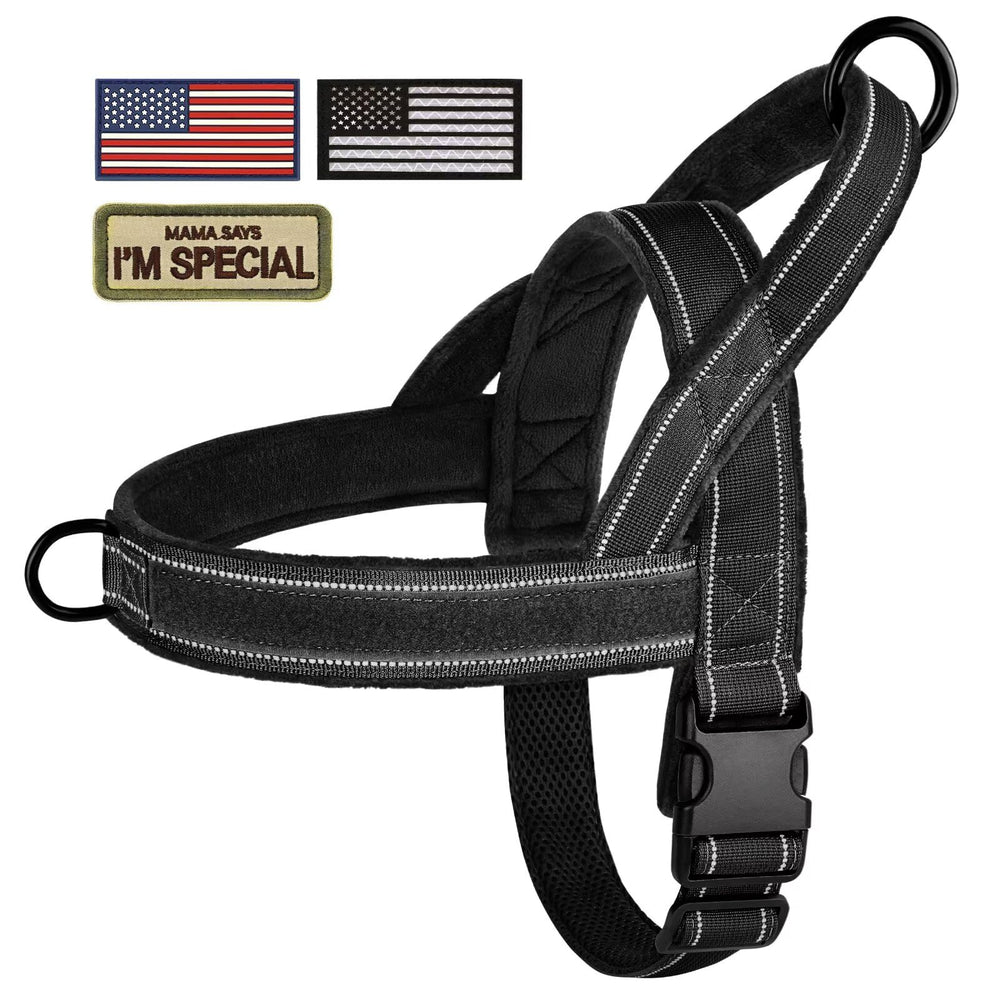 Arnés Forestpaw parches incluidos para personalizar y expresar estilo.