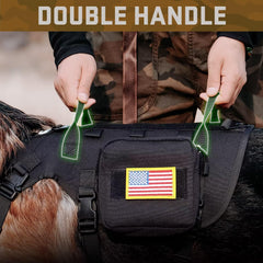 Mochilas MOLLE compatibles Forestpaw para perro mediano.