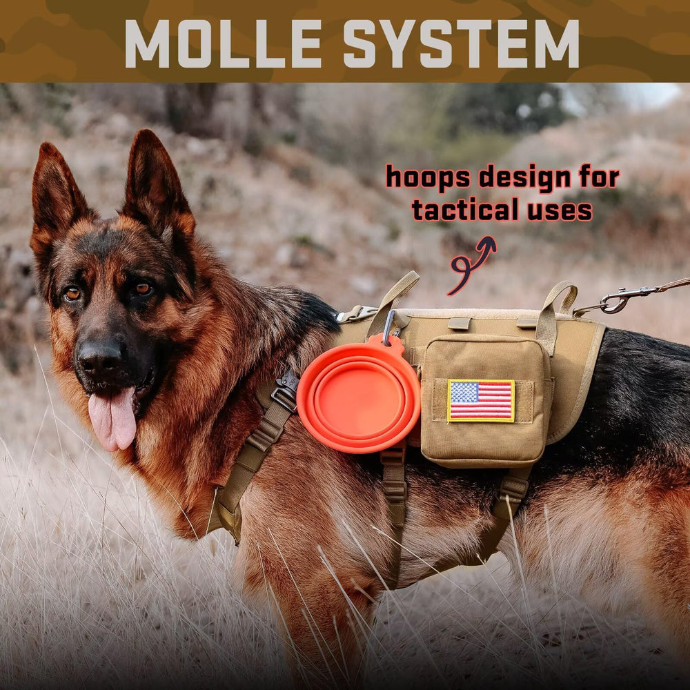 Forestpaw bolsillos MOLLE integrados para almacenamiento y entrenamiento