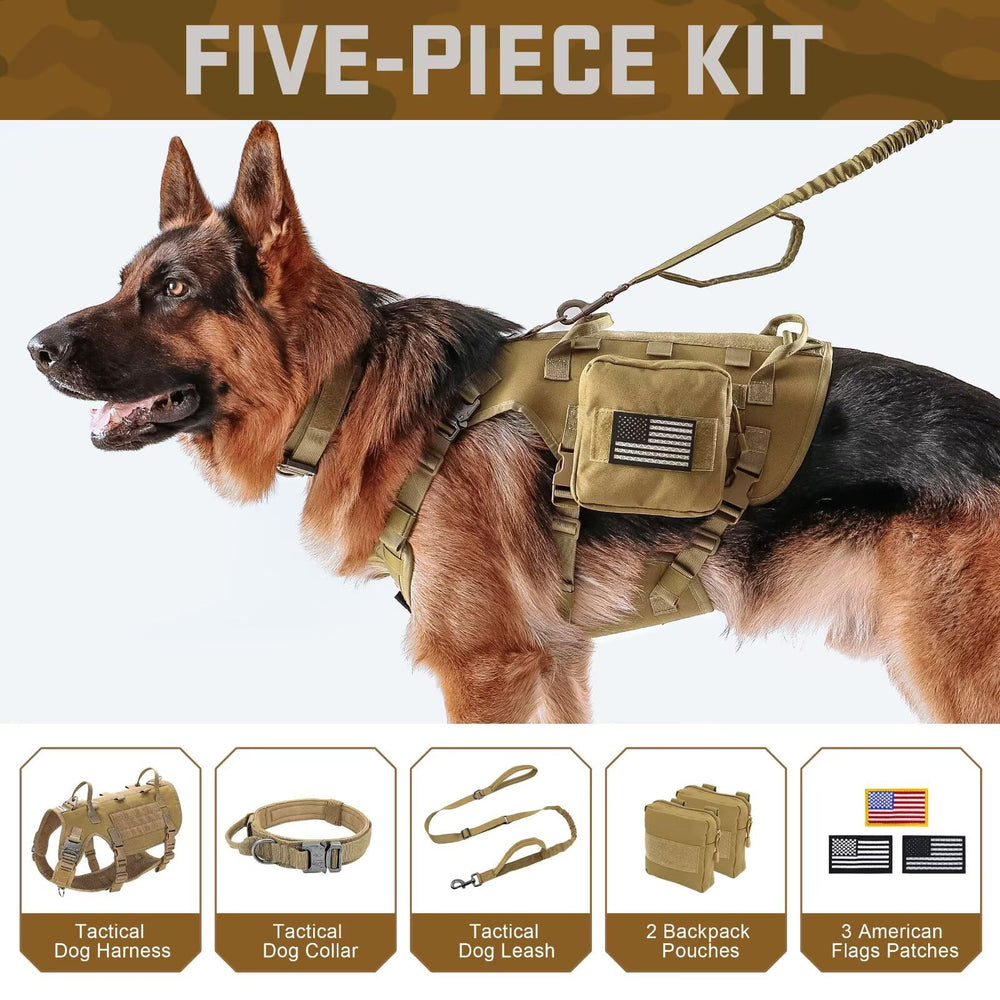 Forestpaw collar-táctico con mango para control suave durante entrenamiento