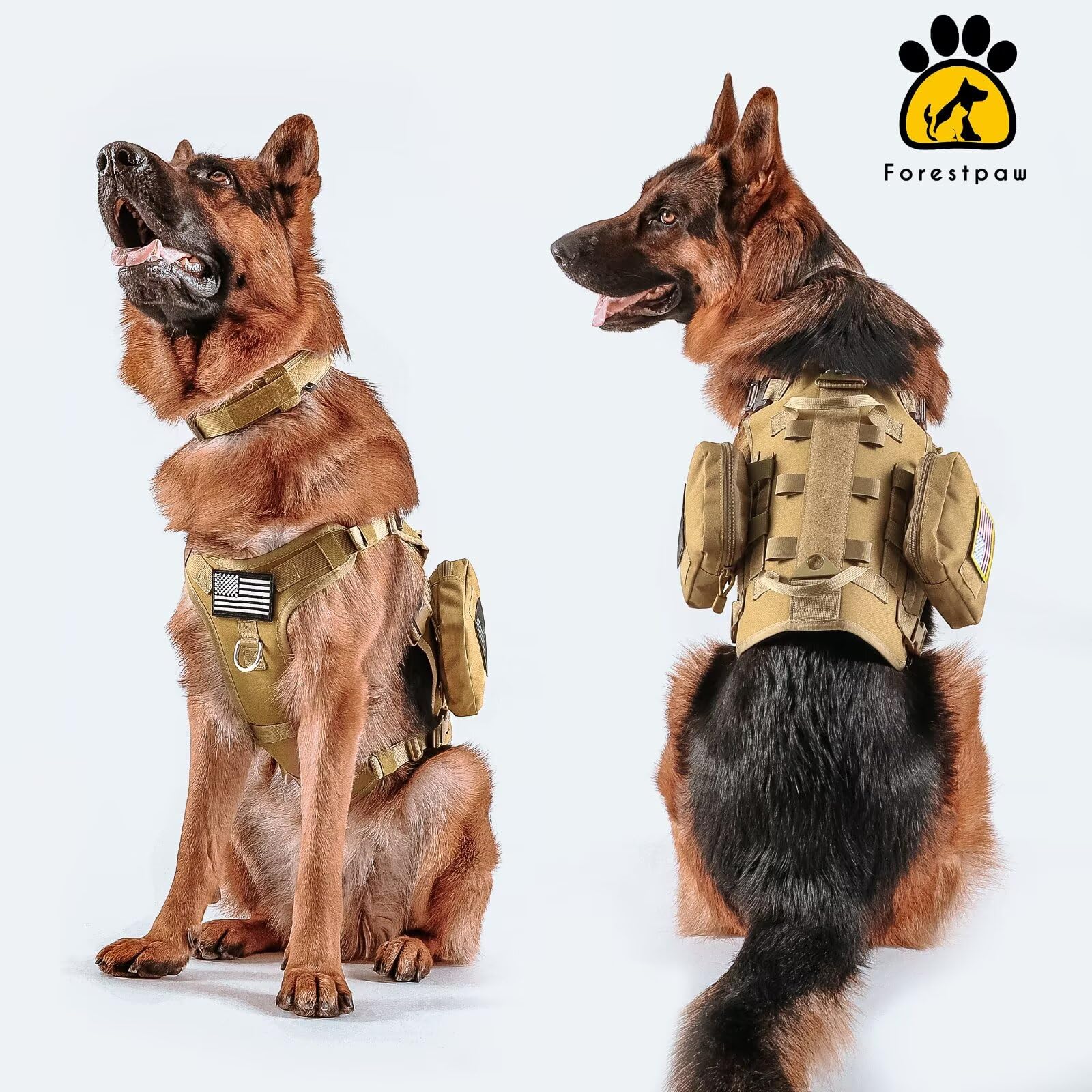Forestpaw nylon 1000D duradero con malla ventilada