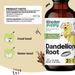 Forever Puppy gotas-diente-de-león en aplicación para agua del bebedero