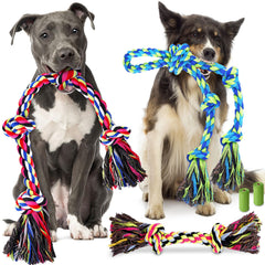 Forfon Juguete Cuerda Resistente para Perro Grande, ideal para tirar y morder sin desgaste.